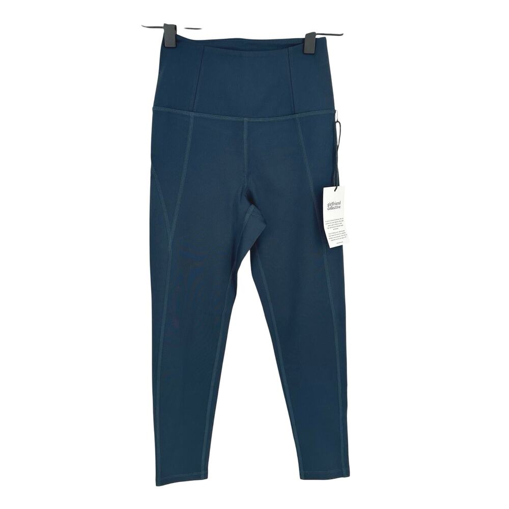 Girlfriend Collective Compressive High-Rise Leggings‎ Skyline Blue Size XS NWT
